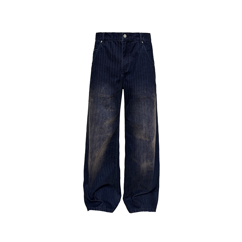 Aged Herringbone Corduroy Pants