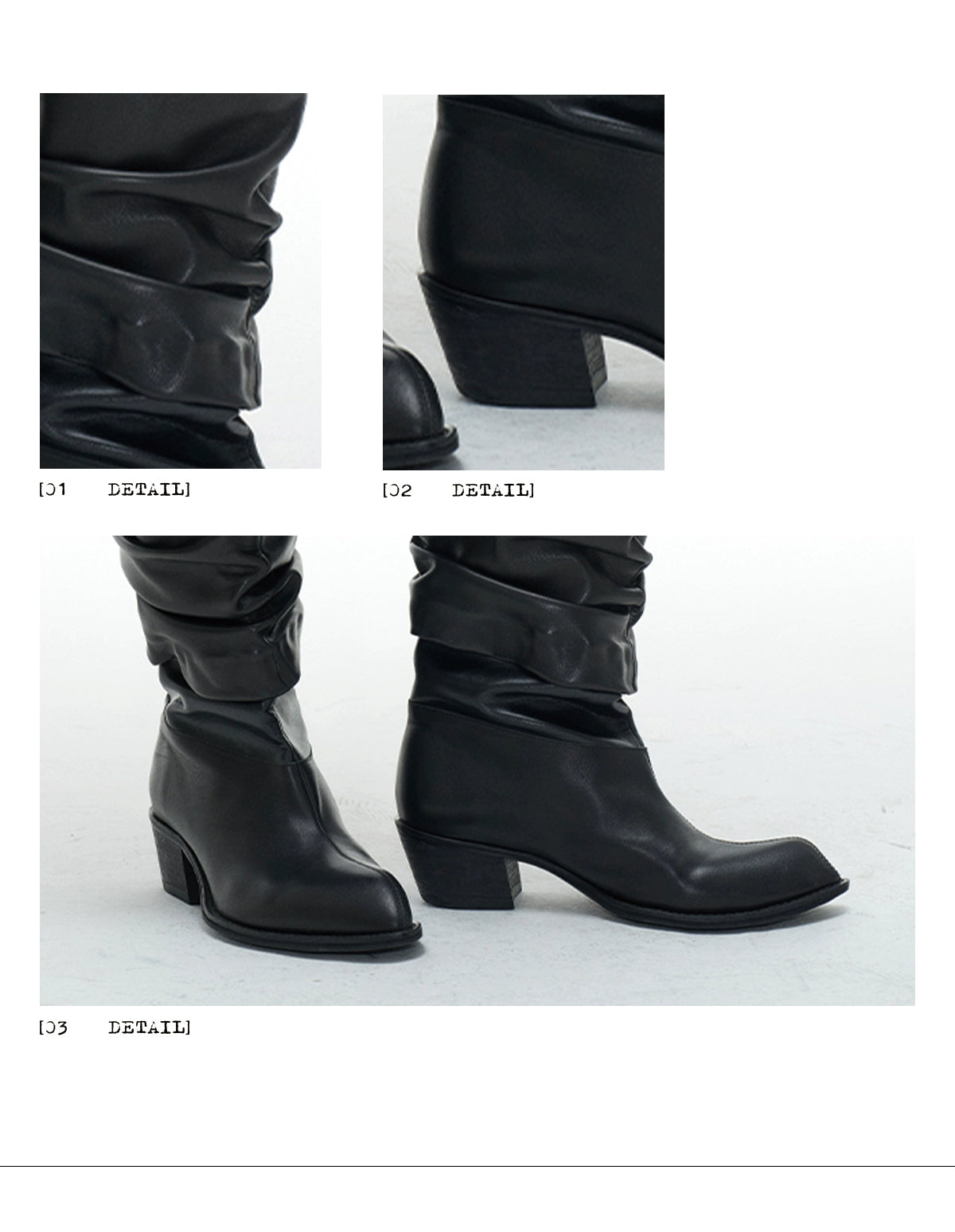 Pleated Knight Boots