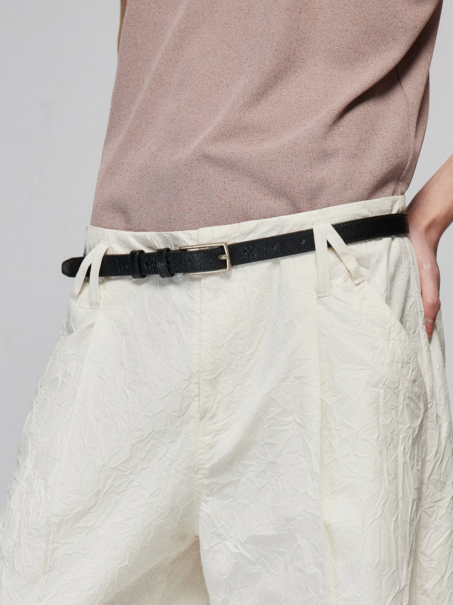 Vintage Versatile Double Strip Cowhide Belt