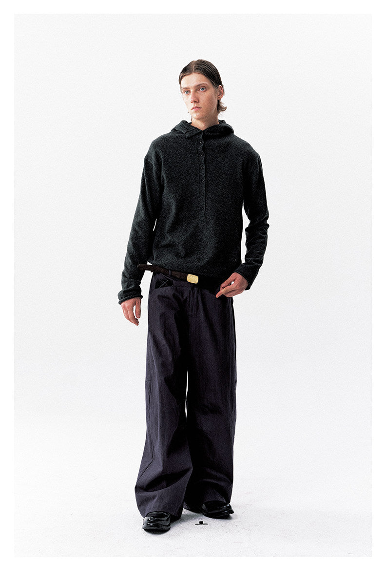 Soft loose curled sweater