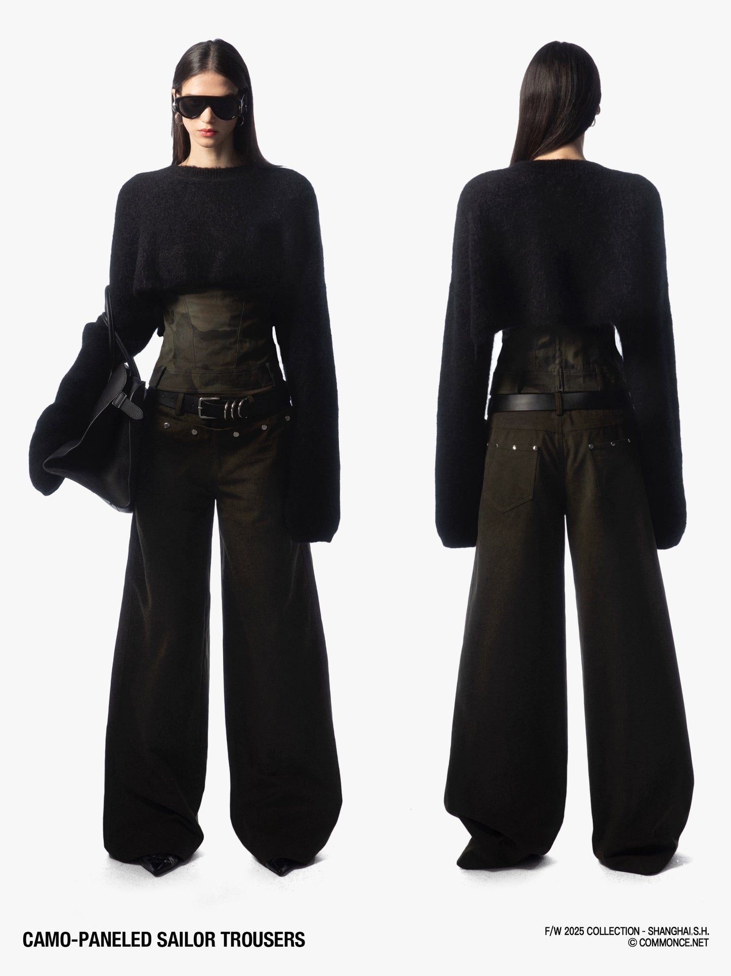 Camouflage Panelled Sailor Trouser