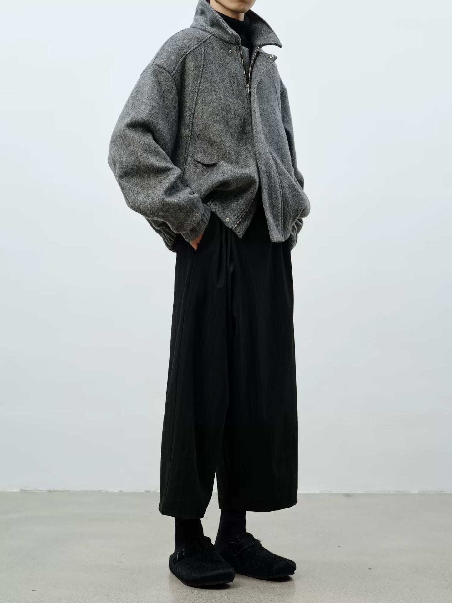 Dropped Shoulder Twill Jacket