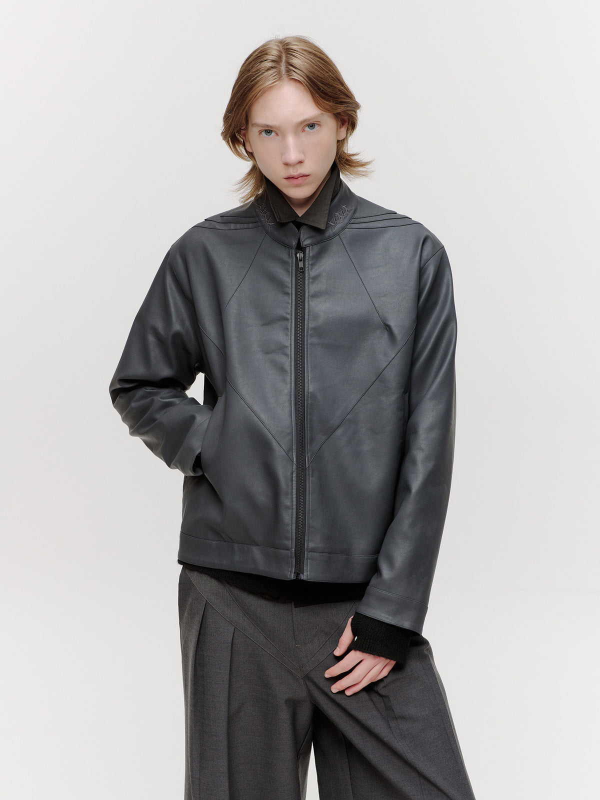 Armor leather jacket
