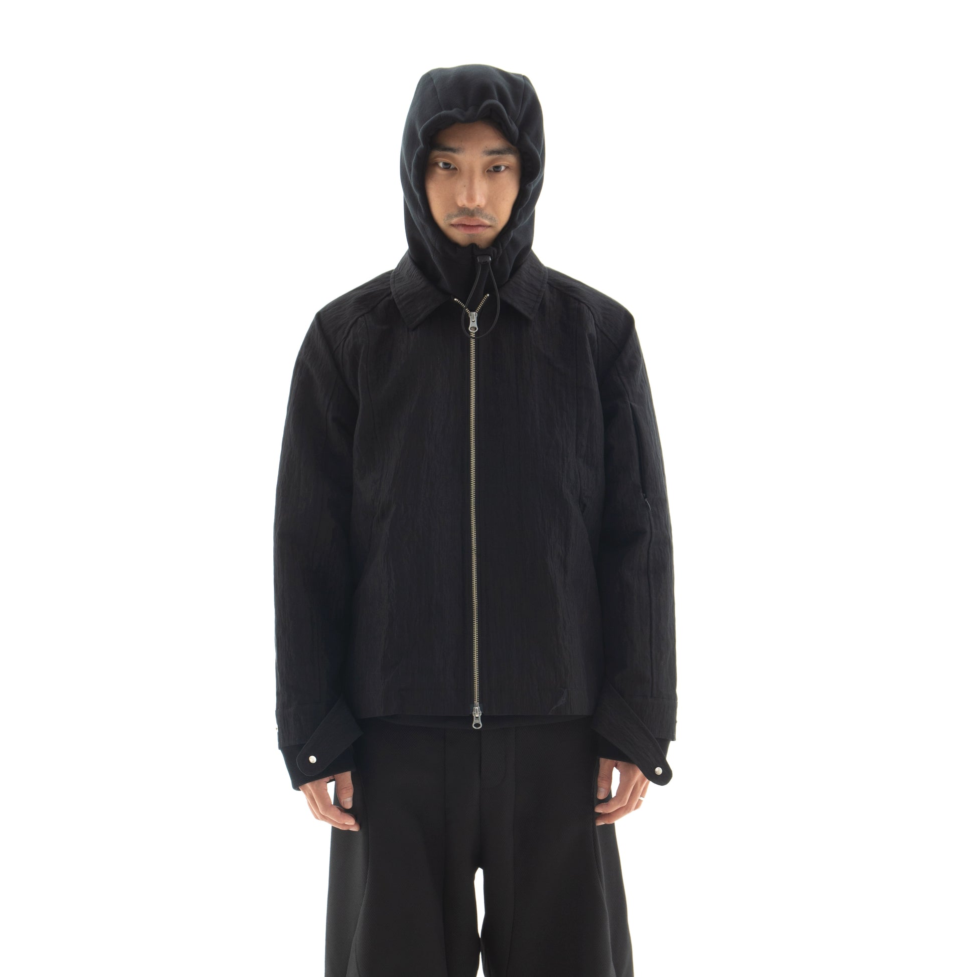 Double Zip Pleats Nylon Jacket – Verist