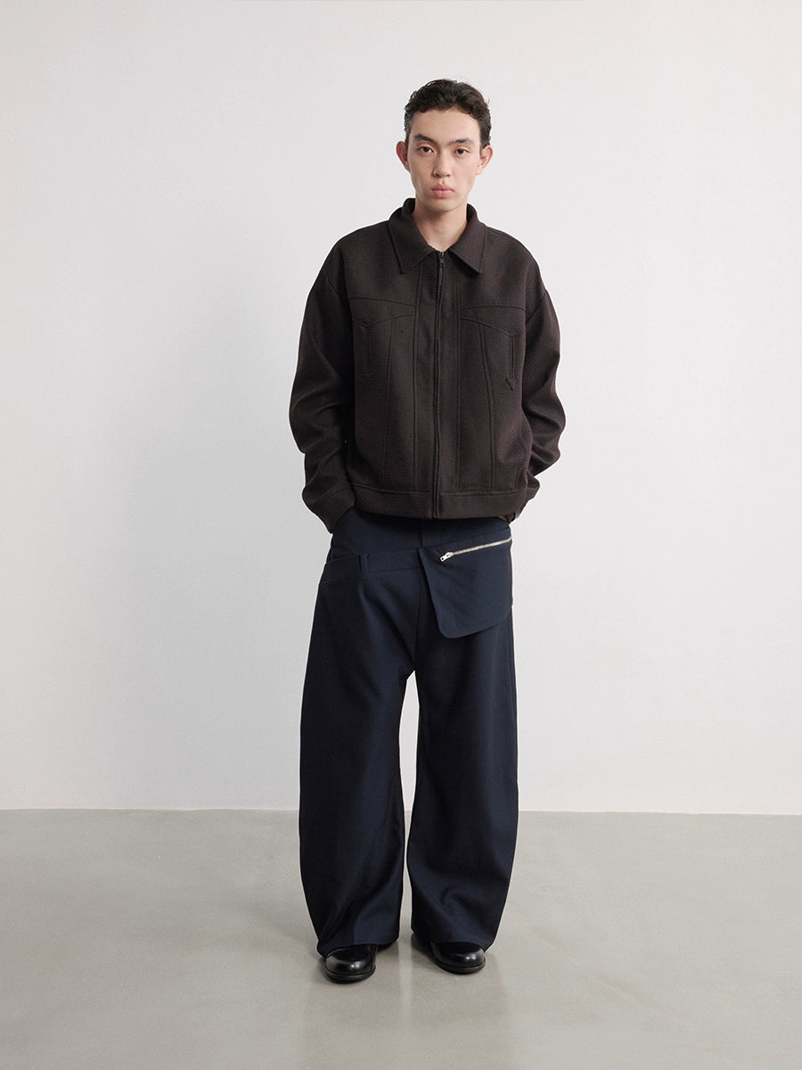 Double Waist Side Pocket Trouser