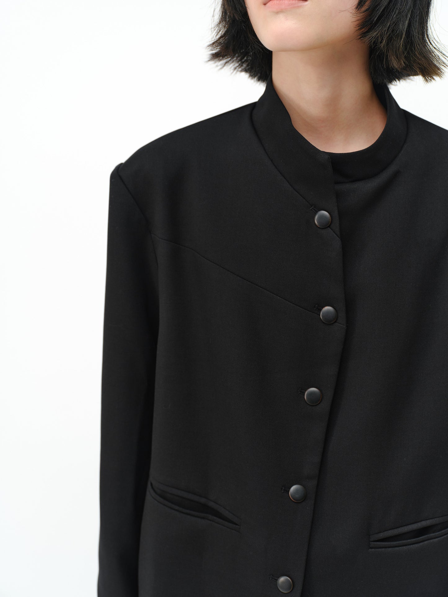 stand-up collar special cut Zhongshan jacket