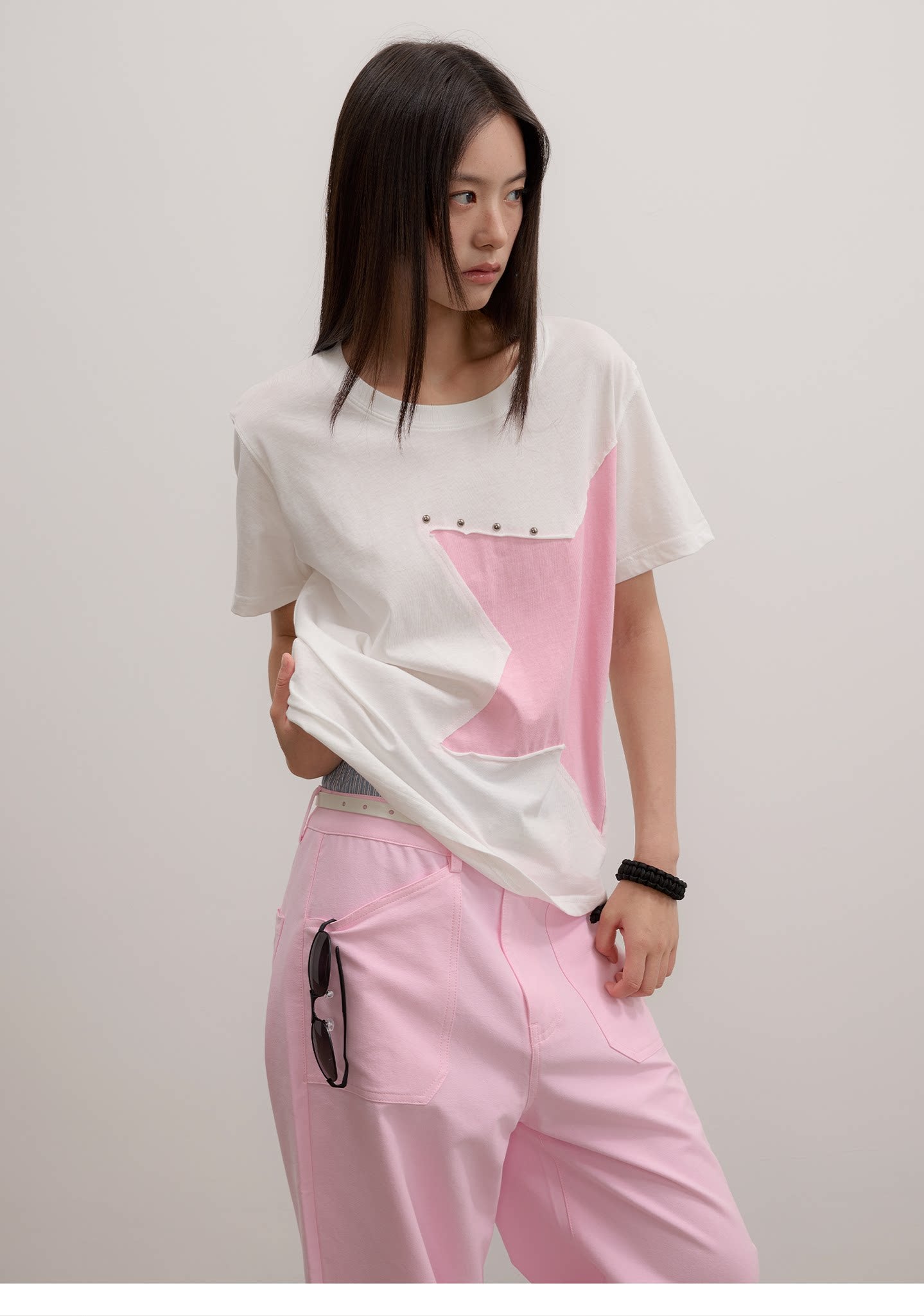 Pentagon Star studs T-Shirt