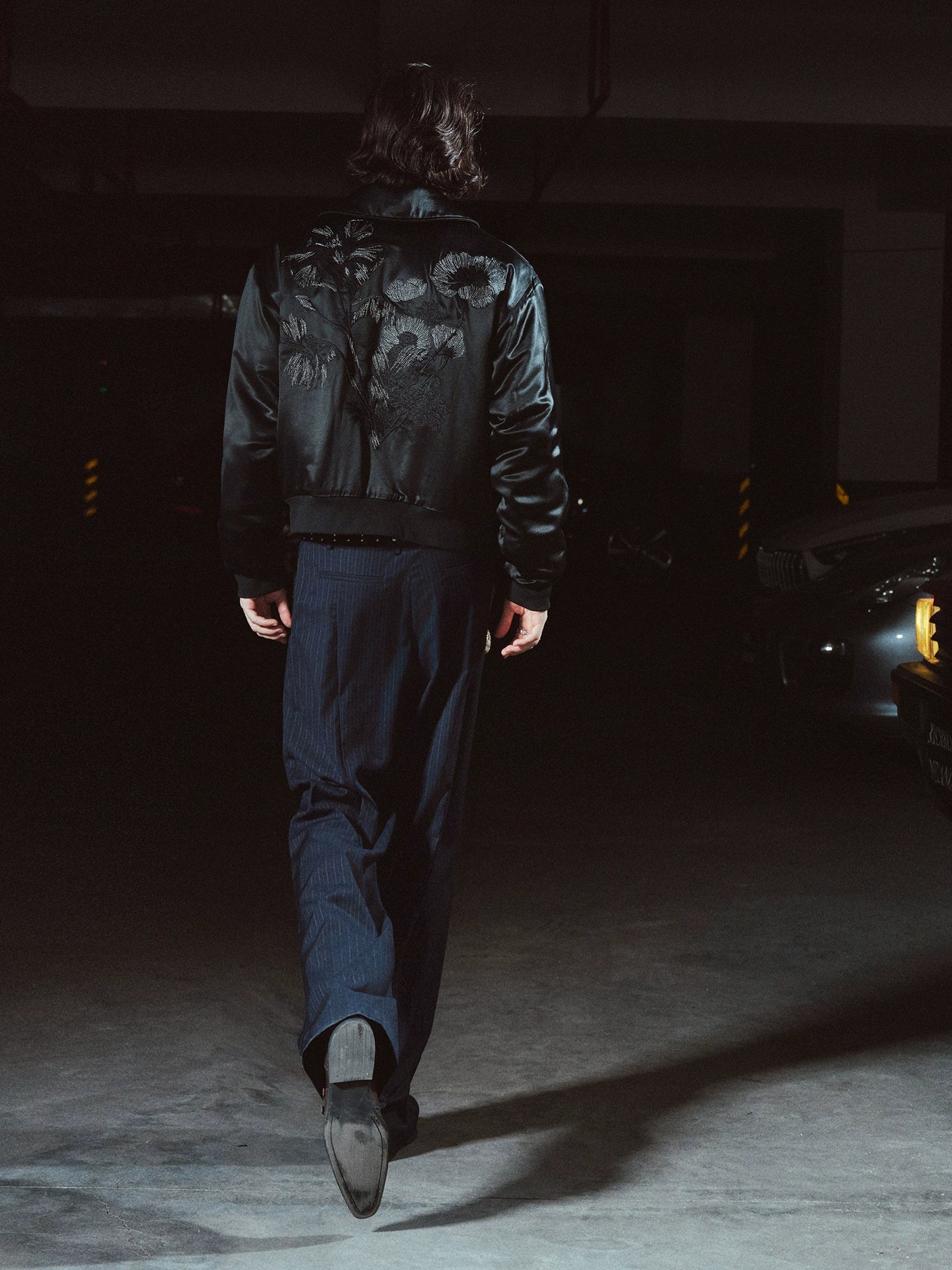 Flower Embroidered Cotton Jacket