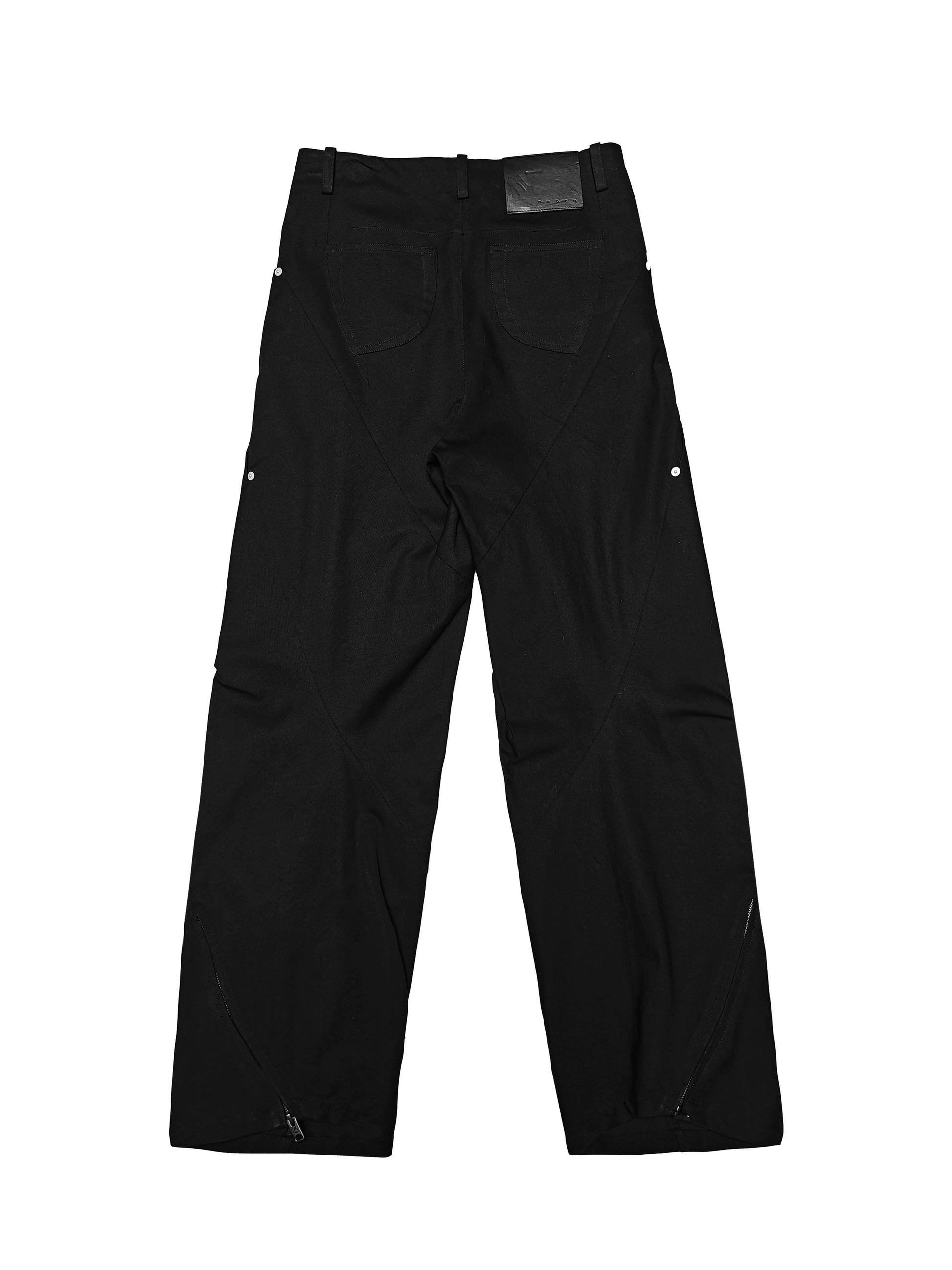"Maestro" 3D spiral cut curved pants